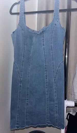 Signature 8 Denim Mini Dress thumbnail 1
