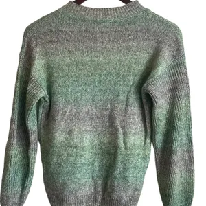Abound Women Sweater XS Ombre Green Heather Knit Crewneck Minimalist‎ Cozycore thumbnail 3
