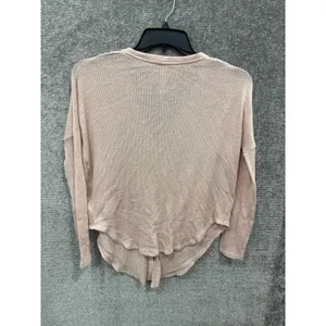 The Group Babaton Womens Pink Waffle Knit Cardigan S V-Neck SWF0-1113-30 thumbnail 8