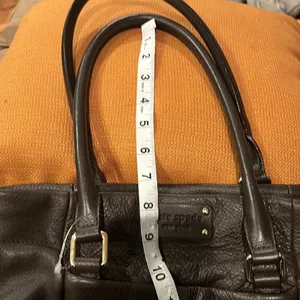Kate Spade Brown Leather Bag Gorgeous Leather 15” Wide 8” Length thumbnail 14