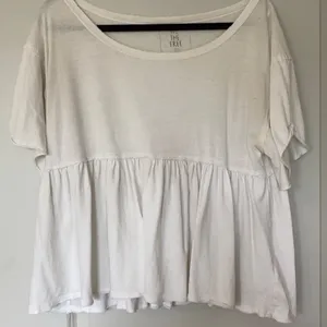 White Free People Off the Shoulder Tee thumbnail 1