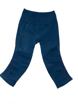 Lululemon Flow & Go Crop 17" High Rise Leggings Alberta Lake Teal XS 2 thumbnail 9