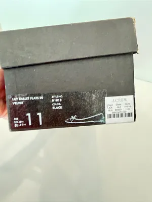 New J.Crew Lily Velvet Ballet Flats Sz 11 Black Preppy Classic J Crew Shoes thumbnail 7
