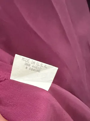 Vintage Casual Corner Purple Wool Long Coat USA Made Trench Scarf Purple Size 8 thumbnail 15