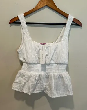 Francesca's NWT white tank top thumbnail 1