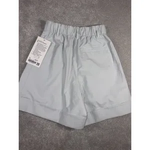 Lululemon Lululinen HR Short 6" Size 23 Womens Linen Shorts Ocean Air Blue thumbnail 5