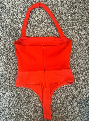 superdown Halter Bodysuit Red thumbnail 3