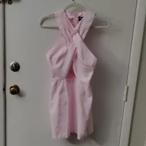 Nasty Gal Light Pink Sleeveless Cut Out Dress S Coquette Girl Pastel Mermaid thumbnail 3