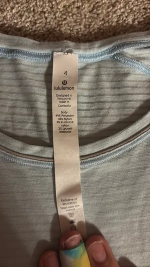 Blue Lululemon Shirt 4 thumbnail 2