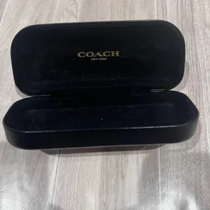 Coach Black Eyeglass Sunglasses Case Hardshell Clam Shell Protective no glasses thumbnail 2