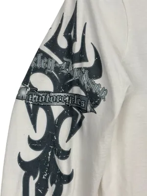 HARLEY-DAVIDSON Fargo ND Long Sleeve Graphic Tee White Women’s S thumbnail 5
