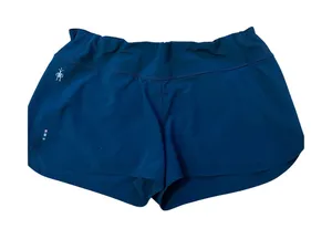 Smartwool Womens Merino Sport Lined Active Running Shorts Teal Blue Size Large thumbnail 1