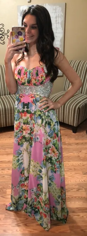 City Triangles Prom Floral Dress thumbnail 2