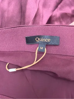 Quince Satin Midi Skirt in Deep Burgundy thumbnail 2