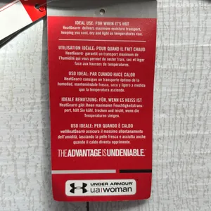 Under Armour Tech HeatGear Black V-Neck T-Shirt Large NWT thumbnail 9