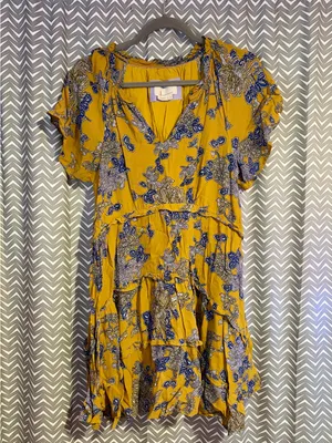 Anthropologie | Robin Tiered Mini Dress, Medium thumbnail 3