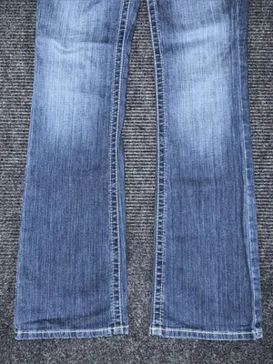 Ariat 26 x 33.5 REAL Mid Rise Stretch Original Boot Cut Blue Jeans 10011683 EUC thumbnail 5