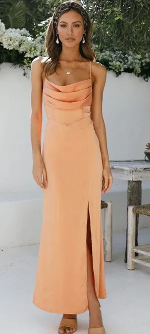 Golden Thoughts Maxi Dress thumbnail 1