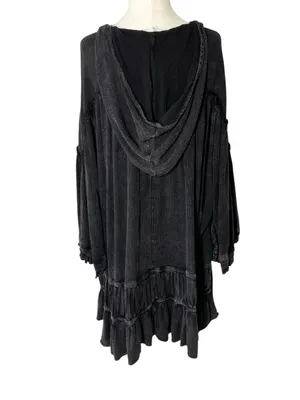 OLI & HALI Flowy Hooded Top Black Size L thumbnail 5