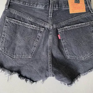 Levi's Premium 501‎ sz 26 gray distressed jean shorts thumbnail 6