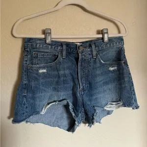 Denim Forum Aritzia the‎ ex boyfriend shorts sz 28 denim shorts cut off thumbnail 2