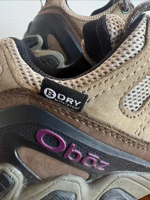 Oboz Women’s Athletic Trail Shoes in Tan and Purple size 7 thumbnail 2
