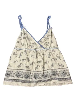 Vintage E By Eloise Anthropologie Swiss Dot Pajama Set Small Toile Floral thumbnail 2