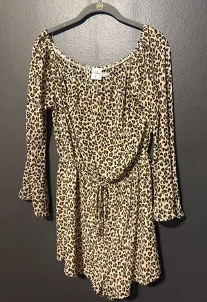 Polly romper long sleeve see through Brown Size 8 thumbnail 1