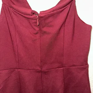 Lulus Large Burgundy Classic Glam Off The Shoulder Formal Bodycon Zip Up Dress thumbnail 7