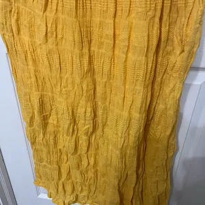 Max Studio cotton sleeveless tiered maxi dress in butter‎ yellow size small thumbnail 4