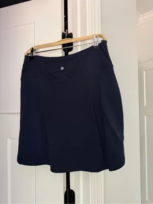 Athleta Fairway High Rise Golf 18” Skort Navy Blue thumbnail 6
