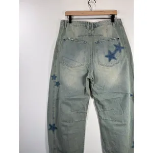 Talulah Womens Jeans Blue Denim Star Walk Barrel Baggy Loose High Rise Size L thumbnail 10