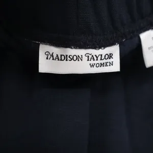Madison Taylor Sweatpants Women 1X Navy Blue Straight Leg Fleece Excellent thumbnail 2