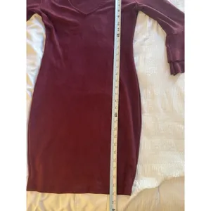 A'gaci Maroon Burgundy Dress Wine Medium Bell Sleeve Mini Fall Bodycon thumbnail 5