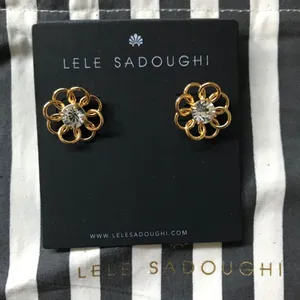 NWOT Lele Sadoughi stud earrings thumbnail 3