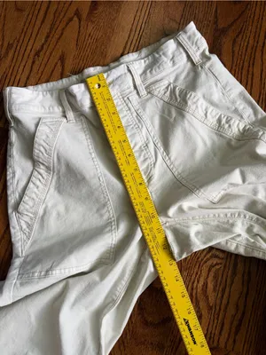 Pilcro Anthropologie Millie Low-Slung Barrel Cargo Pants Ivory Size 28 thumbnail 13