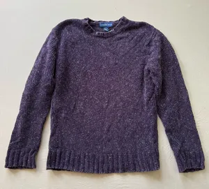 Vintage 1990s Chereskin Chenille knit crewneck sweater thumbnail 1