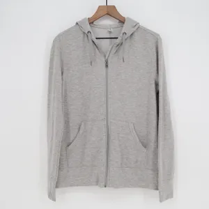 Free2B Free Country Womens Heather Gray Full Zip Hoodie Thumbholes Size L thumbnail 2