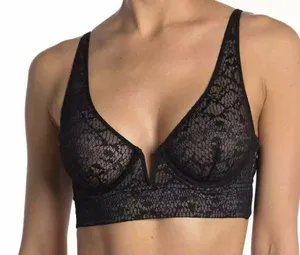 Free People Intimately Bra X-Small Tameeka Underwire Bralette Black Lace New thumbnail 1
