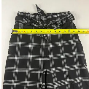 Divided H&M Plaid Paperbag Pants - Women's Size 2 thumbnail 2