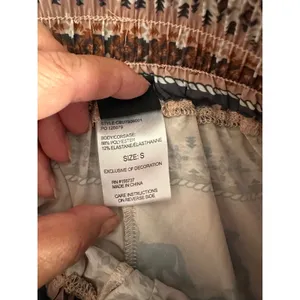 Cruel Denim Desert Stripe Western‎ Cowgirl Shorts Pink Tan Small Pockets thumbnail 5