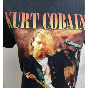 Vintage‎ Kurt Cobain Grunge Rock Band Graphic T-Shirt Concert Print Size S thumbnail 2