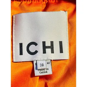 Anthropologie ICHI IHELISO JA Bomber Jacket size 38/ Medium Orange Full zip thumbnail 4