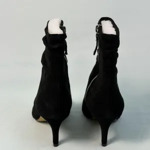 Bella Vita Woman Size-6M~ Danielle Leather Suede‎ Black Slouch Ankle Booties thumbnail 6