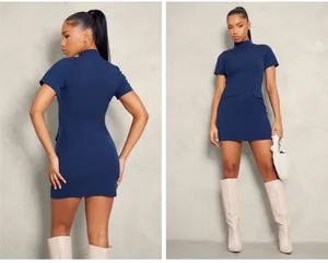 Pretty Little Thing Navy Mini Dress thumbnail 3