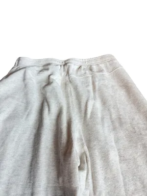 Brandy Melville Cream Wide Leg Sweatpants Waffle Knit Stretch Size Small Women's thumbnail 8