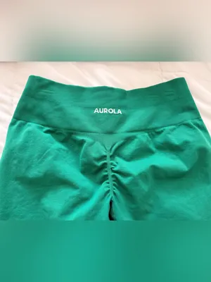 AUROLA Dream Workout Scrunch Shorts Size M Green Size M thumbnail 3