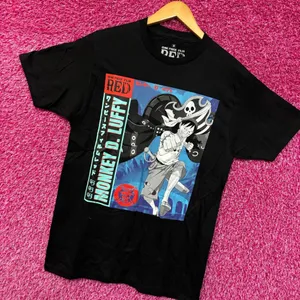 One Piece Monkey D Luffy Red Anime Movie tshirt size medium thumbnail 3