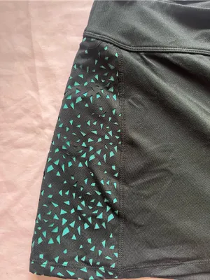 Fila Black Skort with Teal Triangle Accents thumbnail 2
