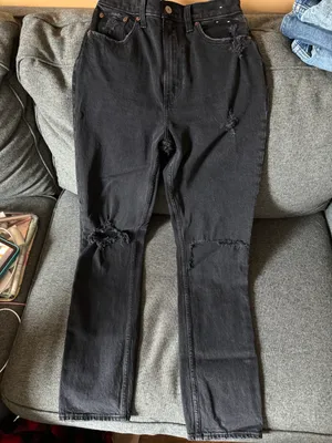 Abercrombie 90s Ultra High Rise Straight Curve Love thumbnail 2